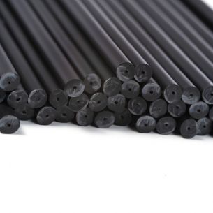 black plastic lollipop sticks