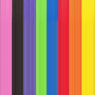 150mm x 4.5mm Rainbow Coloured Plastic Lollipop Sticks x 25