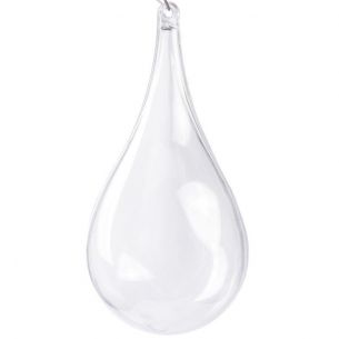 water drop shaped fillable Christmas decoration