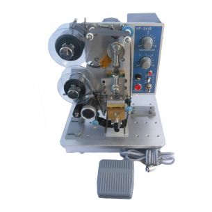 Foot Operated Hot Stamp Ribbon Coding Machine