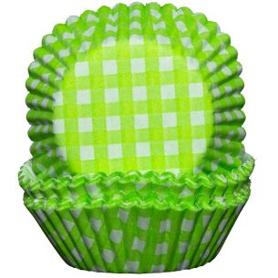 Cupcake Cases x60 Green and White