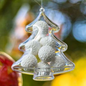 Fillable Tree Shaped Christmas Decoration x 1