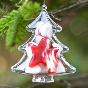 Tree Shaped Transparent Decoration Ornament  Christmas