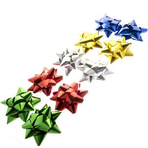 4 inch Star Bows x10