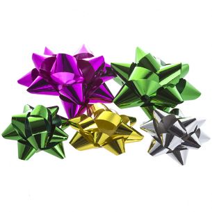 Assorted Metallic Bows x5