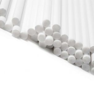 White Plastic Lollipop Sticks in Bulk Boxes
