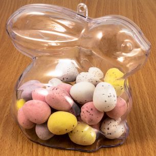 Easter Bunny Fillable Plastic Sweet Containers x 1