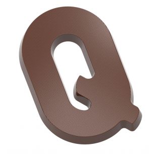 Chocolate Mould Letter Q 200 gr