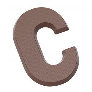 Chocolate Mould Letter C 135 gr