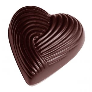 Chocolate Mould Heart Braided