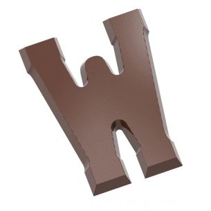 Chocolate Mould Letter W 200 gr