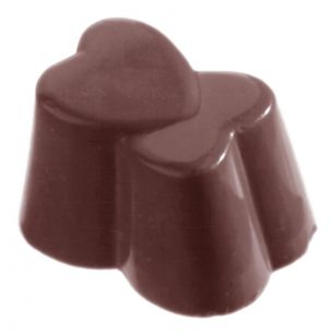 Chocolate Mould Double Heart 3X8 cw1023