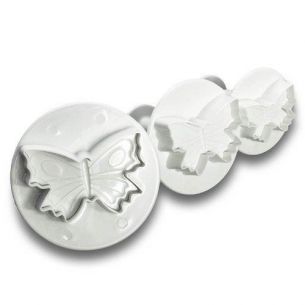 Large Veined Butterfly Plunger Cutter Set