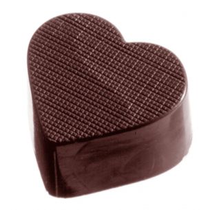 Chocolate Mould Heart Checkered cw1018