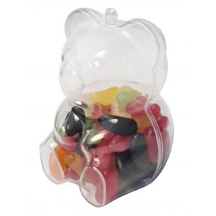 Teddy Bear Fillable Plastic Sweet Container Crafts Packaging