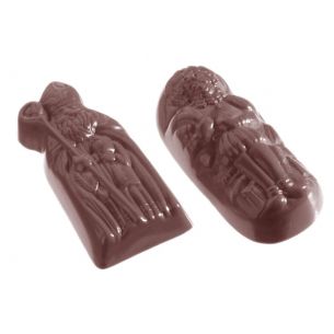 Chocolate Mould Sinterklaas & Zwarte Piet 2 Fig. cw1165