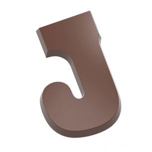 Chocolate Mould Letter J 135 gr
