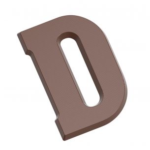 Chocolate Mould Letter D 200 gr