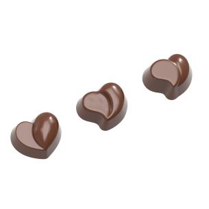 Chocolate Mould Heart Modern 3 Fig.