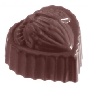 Chocolate Mould Heart Hazelnut cw1057