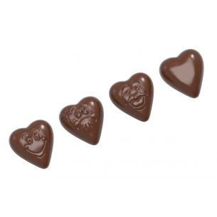 Chocolate Mould Heart Smiley 3 Fig.