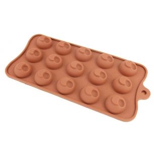 ball with side hole silicone chocolate mould