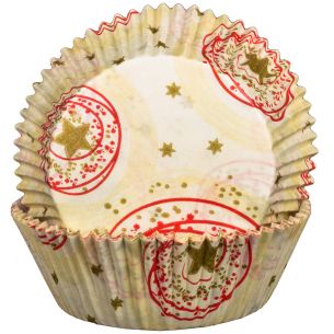 Cream Stars Cupcake Cases x60