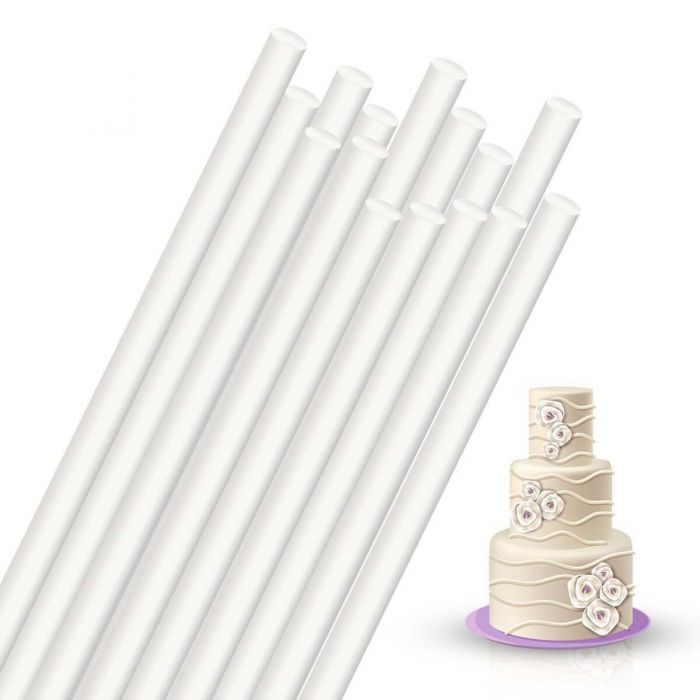 Poly-dowels Large white cake dowels, 5 ct.