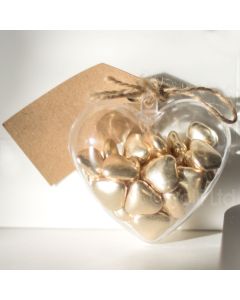 80mm Fillable Heart Shaped Gift Container x 1