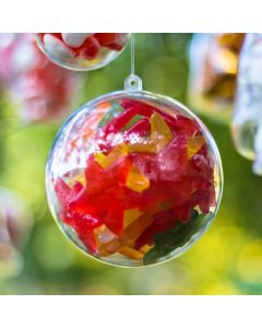 100mm Fillable Clear Bauble x 1